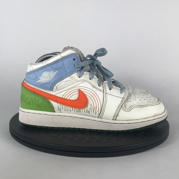 Nike Air Jordan 1 Retro Mid SE Stitch Multicolor DX2462-100 Women Size 8 (6.5Y) - Picture 4 of 9